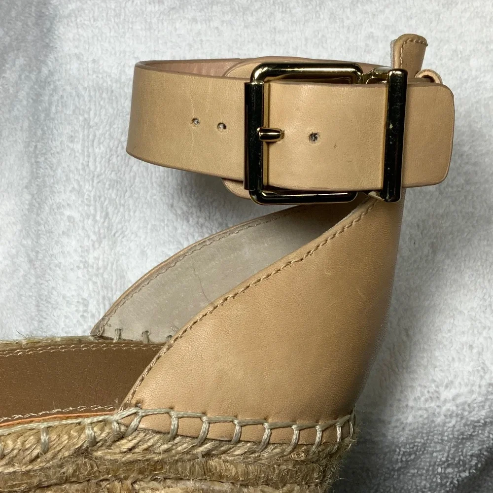Gianni Bini Tan Suede Espadrille Platform Sandals - 8.5
